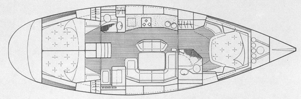 Grand Soleil 46 - Belladonna - Interior Layout